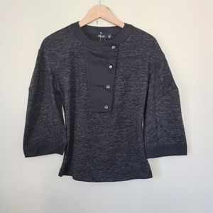 Me(el) black/gray bell sleeve top S